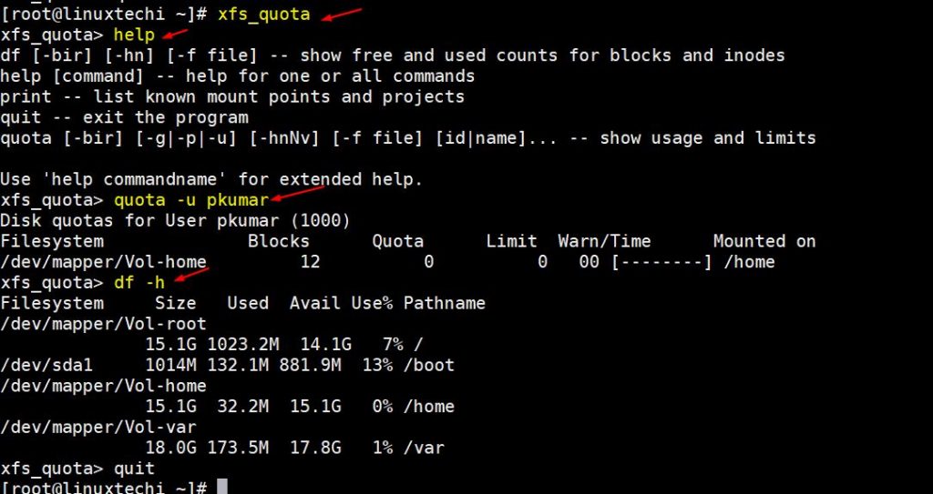 如何在Linux服务器上的XFS文件系统上设置磁盘配额