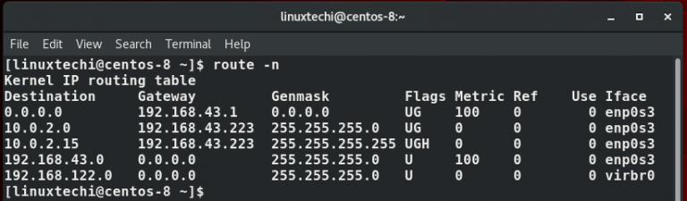如何使用IP命令在Linux中添加和删除静态路由